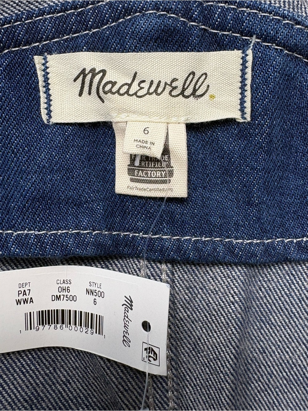 NWT Madewell Superwide-Leg Denim Overalls Warham Wash 6 - Picture 12 of 14